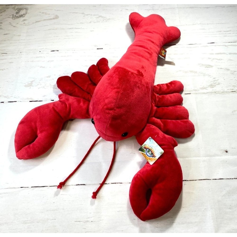 Adventure Planet Stuffed Plush Animal Toy Red Lobster 24" New